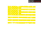 American Flag Distressed Grunge Hood Flag Vinyl Decal 0127