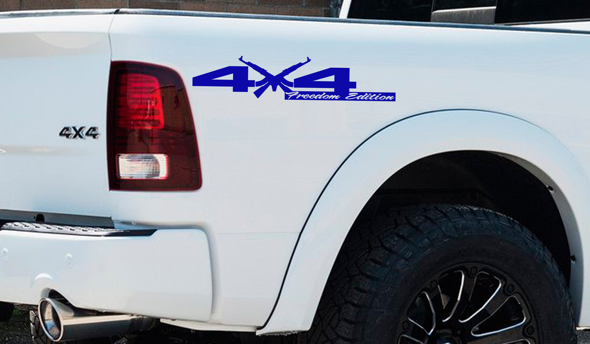 4x4 Off-Road freedom edition AK47 Bedside Vinyl Decals  Dodge Ram 1500 2500 3500 