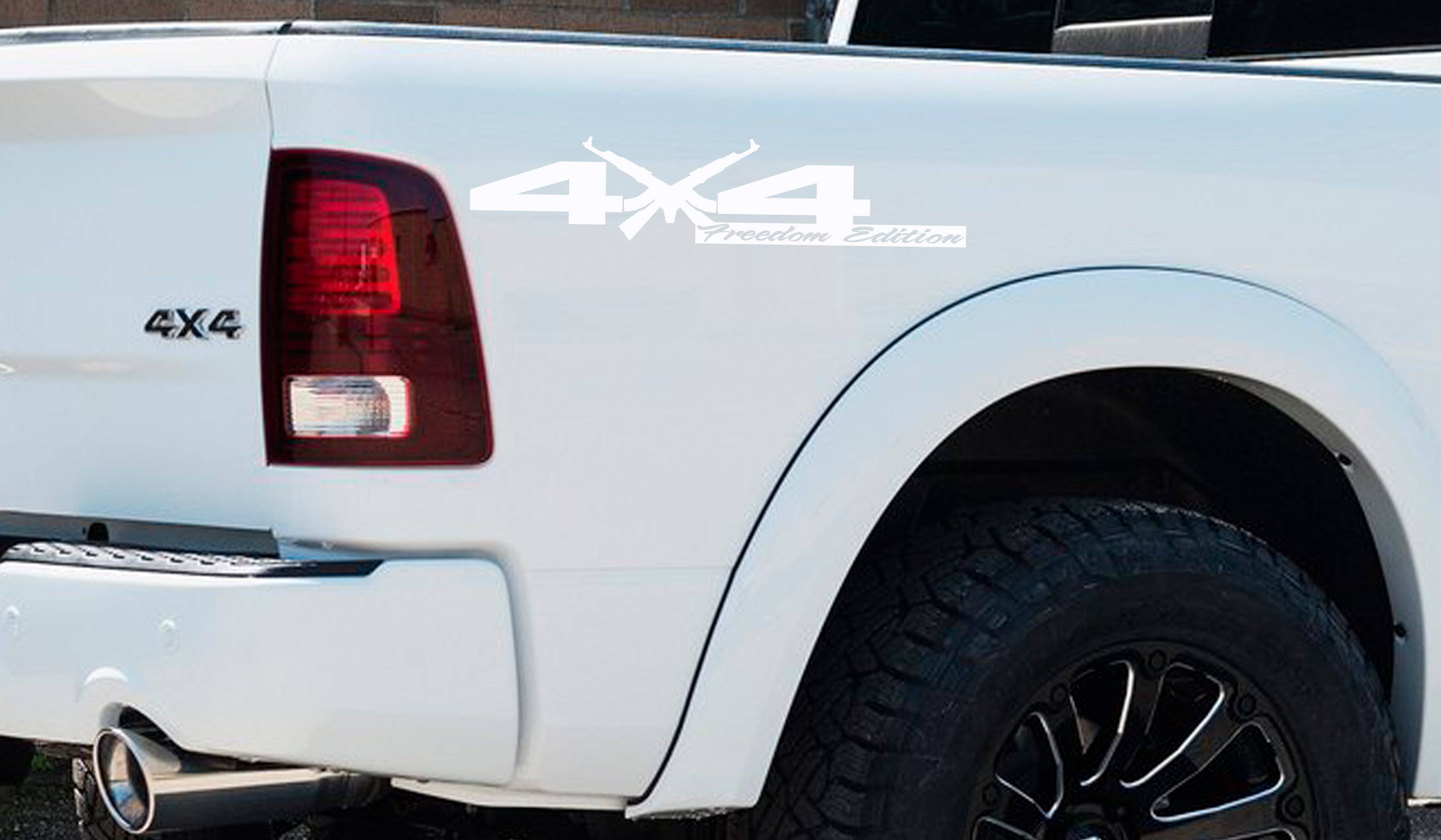 4x4 Off-Road freedom edition AK47 Bedside Vinyl Decals  Dodge Ram 1500 2500 3500 