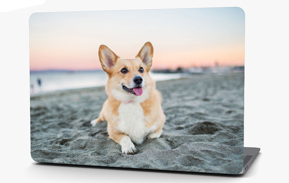 Corgi Dog Vinyl Laptop Computer Skin Sticker Decal Wrap Macbook Various Sizes