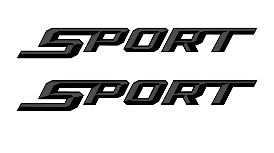 Sport Bedside Decals: Fits 2017-2019 Ford Trucks 2 Decals Air Release Vinyl