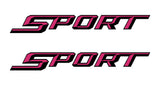 Sport Bedside Decals: Fits 2017-2019 Ford Trucks 2 Decals Air Release Vinyl