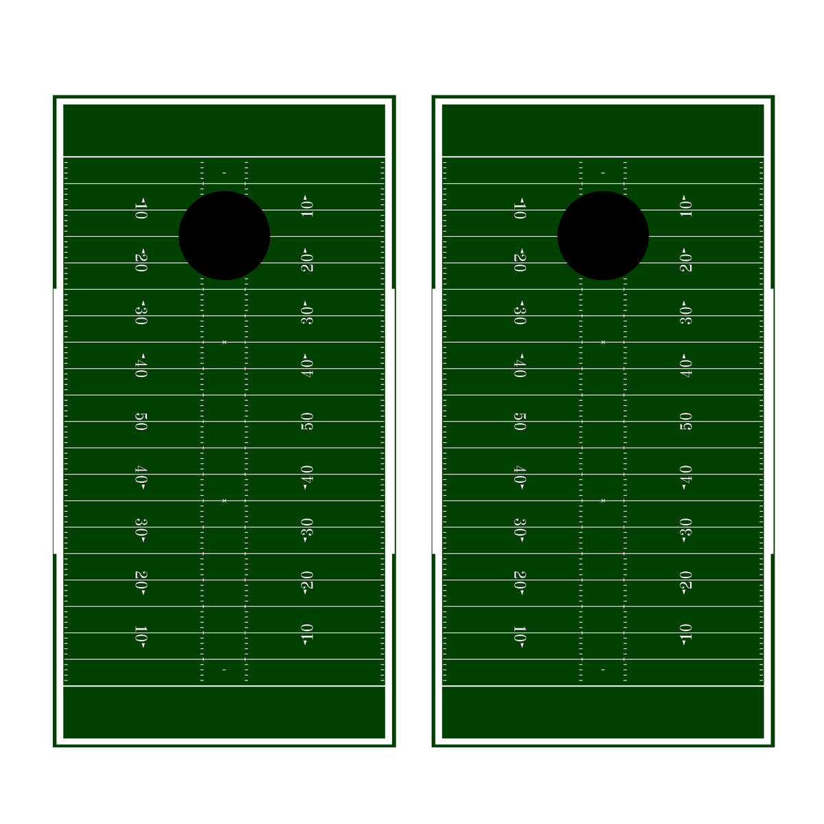 FootBall Field Custom Vinyl Cornhole Wrap