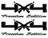 4X4 Freedom Edition AK47 Vinyl Decals Fits Ford Trucks 2008-2016 F150 F250 F350 -0233