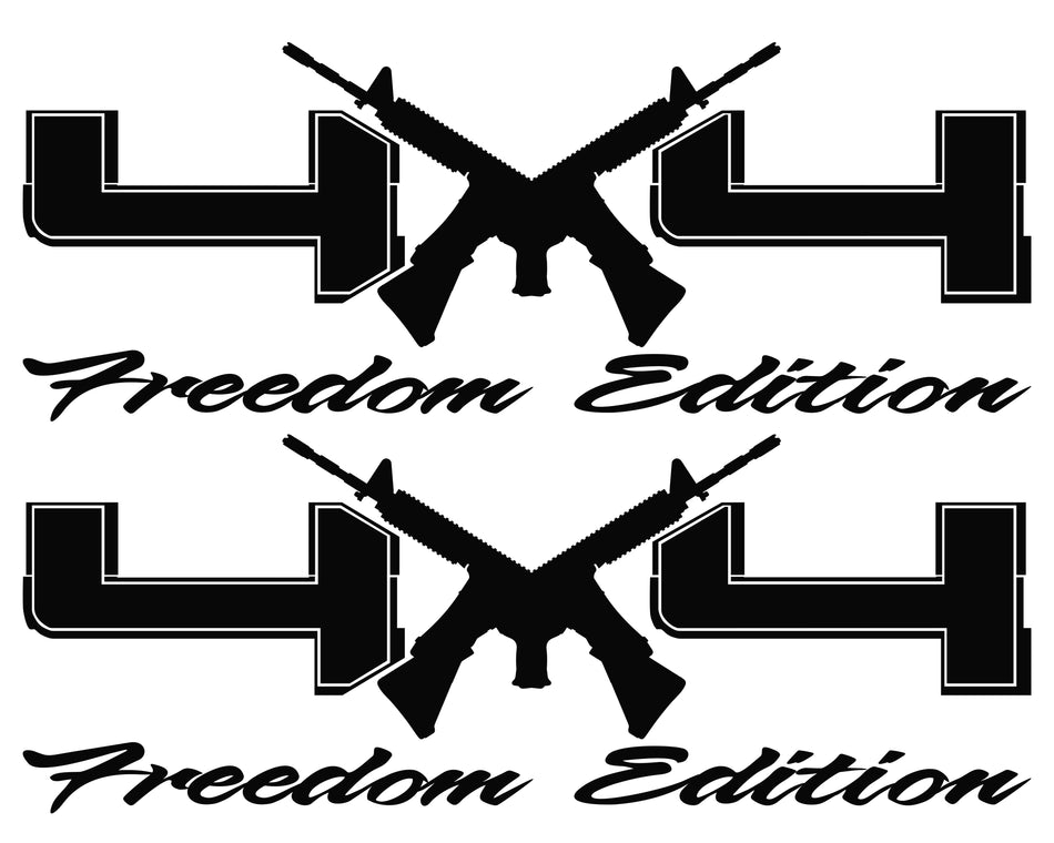 4X4 Freedom Edition AR15 Vinyl Decals Fits Ford Trucks 2008-2016 F150 F250 F350 -0232
