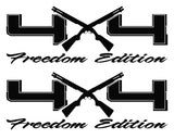 4X4 Freedom Edition Shotgun Vinyl Decals Fit Ford Truck 2008-2016 F150 F250 F350 -0234
