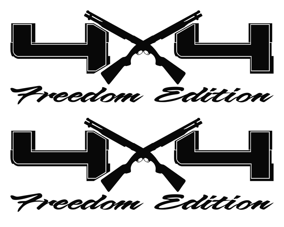 4X4 Freedom Edition Shotgun Vinyl Decals Fit Ford Truck 2008-2016 F150 F250 F350 -0234