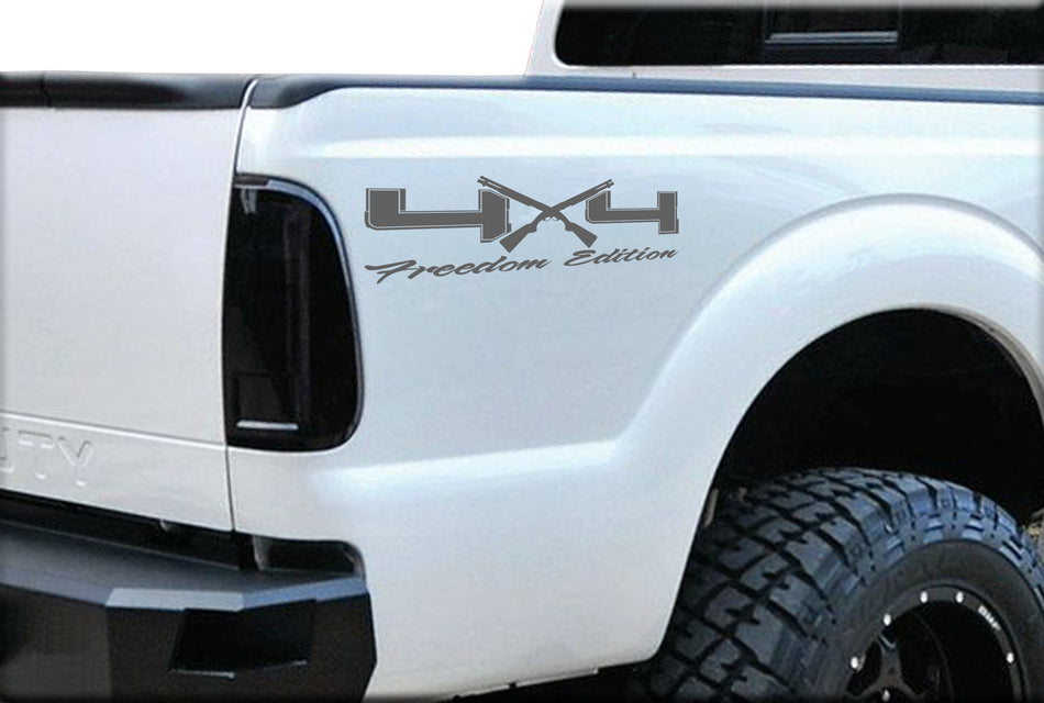 4X4 Freedom Edition Shotgun Vinyl Decals Fit Ford Truck 2008-2016 F150 F250 F350 -0234