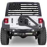 Universal Rear Window American Flag Tint Perforated Vinyl Fits: Jeep 2/4 Door Hard Top