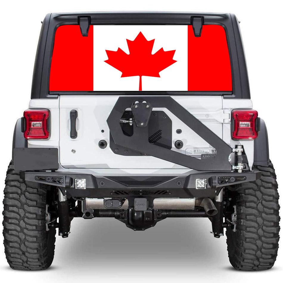 perforated window decals for Jeep