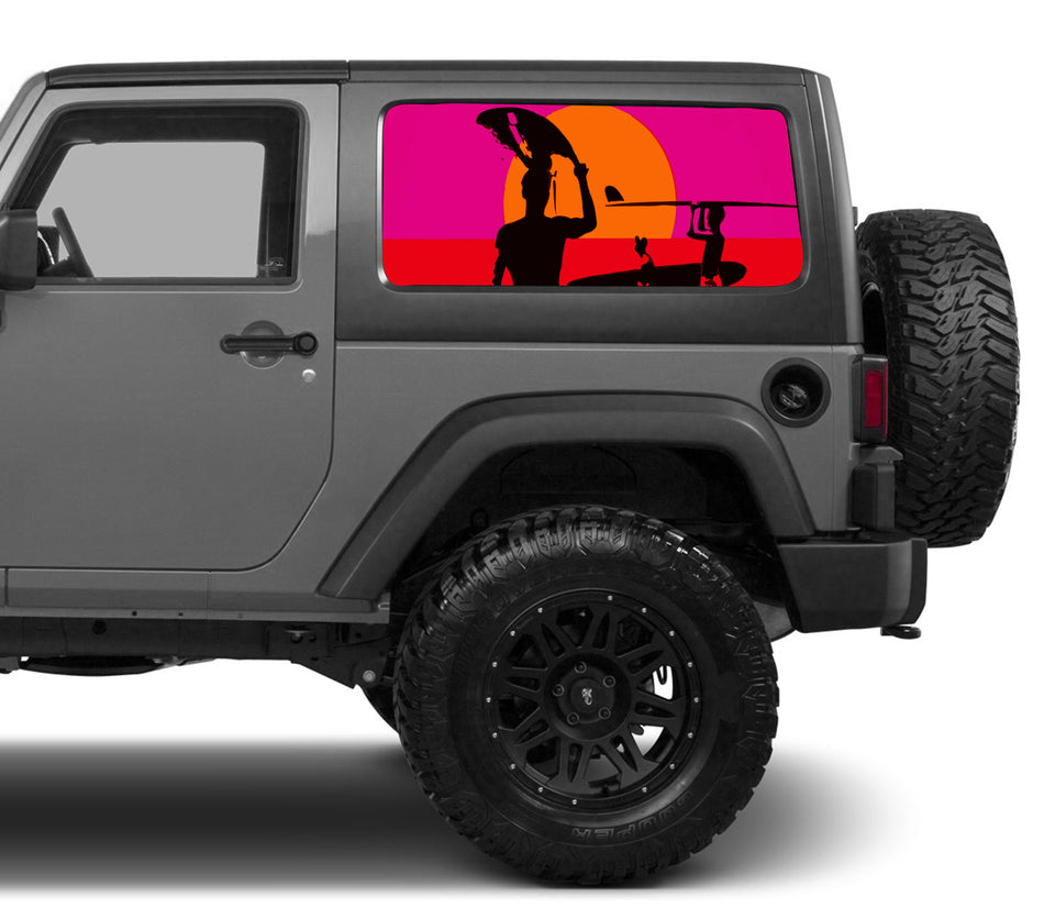 perforated window decals for cars and trucks