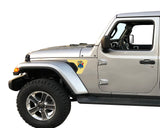State Flag Fender Vent Inlays Fits: 2018 & up Jeep Wrangler JL JT Sport Sahara Altitude Rubicon