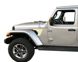 State Flag Fender Vent Inlays Fits: 2018 & up Jeep Wrangler JL JT Sport Sahara Altitude Rubicon