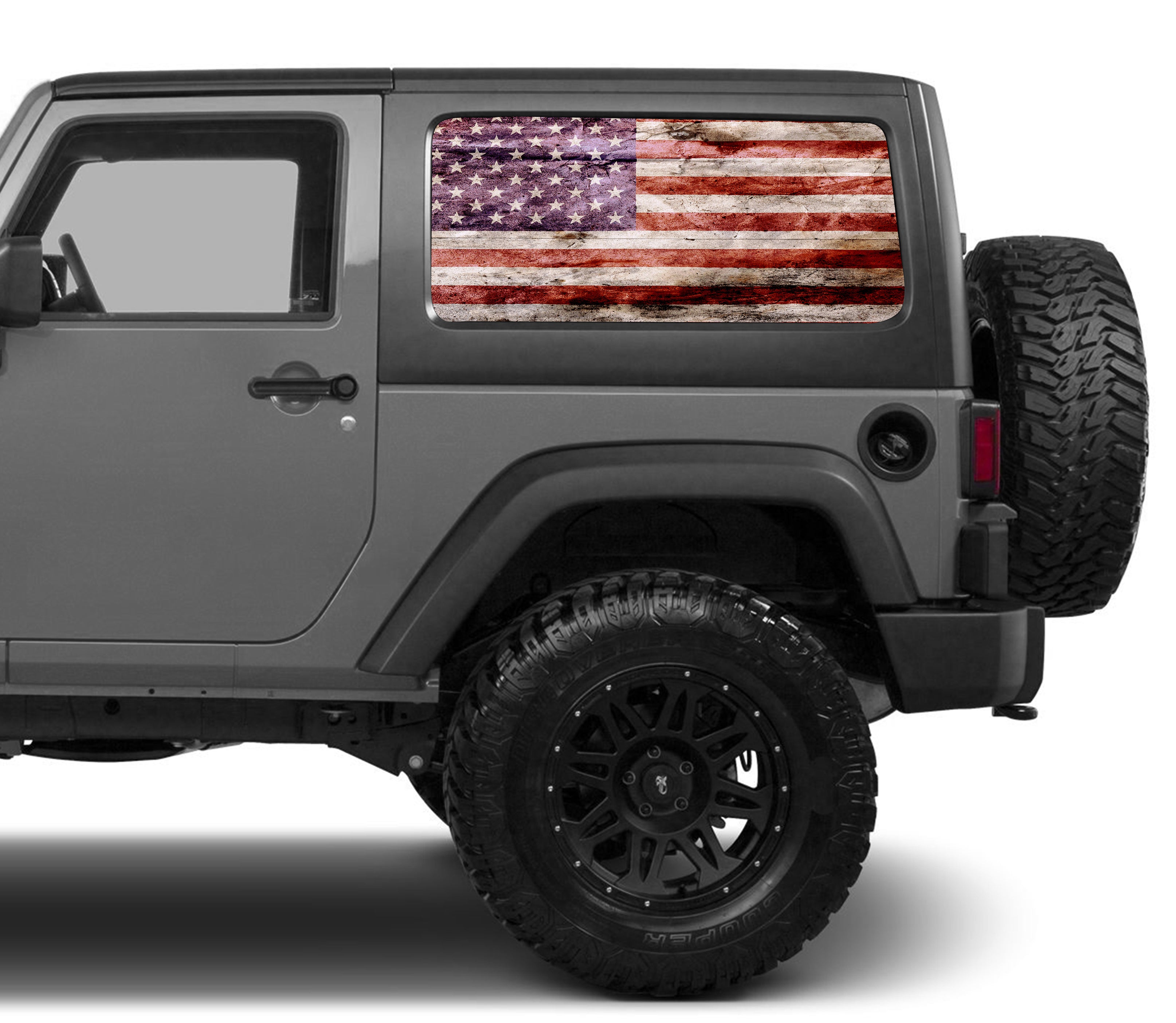 perforated window decals for cars and trucks