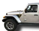2 Color Gladiator Fender Vent Inlays Fits: 2018 & up Jeep Wrangler JL JT Sport MOAB Sahara Altitude Rubicon