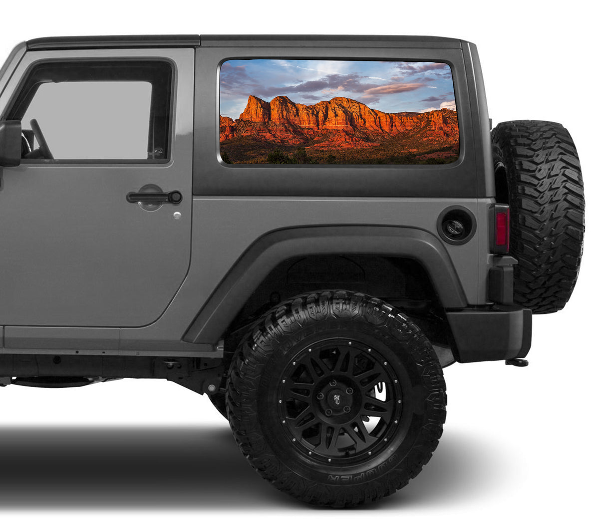 perforated window decals for cars and trucks