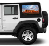 Universal Mountain Desert Window Tint Perforated Vinyl Fits: Jeep 2/4 Door Hard Top