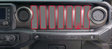 2 Color Jeep Wave Dash grill decal Fits: 2018 & up Jeep Wrangler JL JT Sahara Altitude 0464