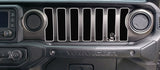 2 Color Jeep Wave Dash grill decal Fits: 2018 & up Jeep Wrangler JL JT Sahara Altitude 0464