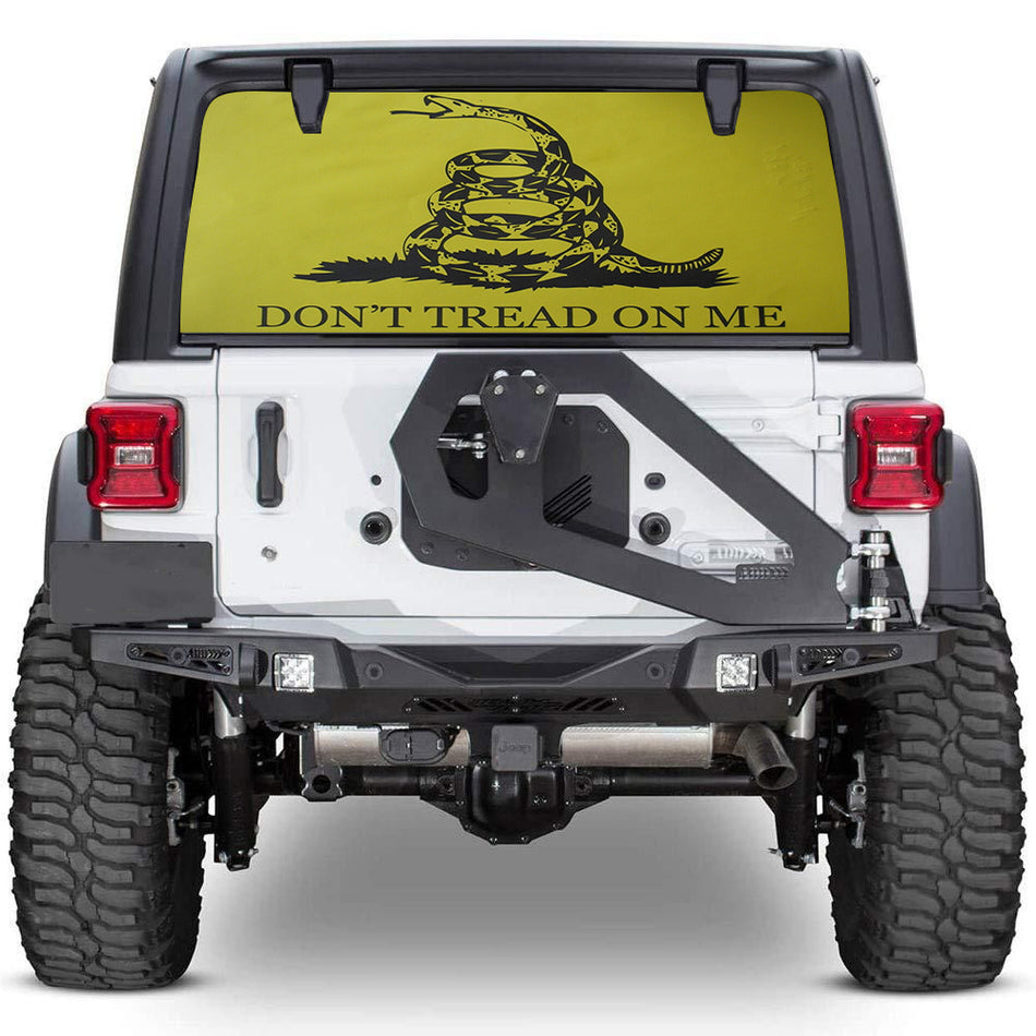 perforated window decals for Jeep