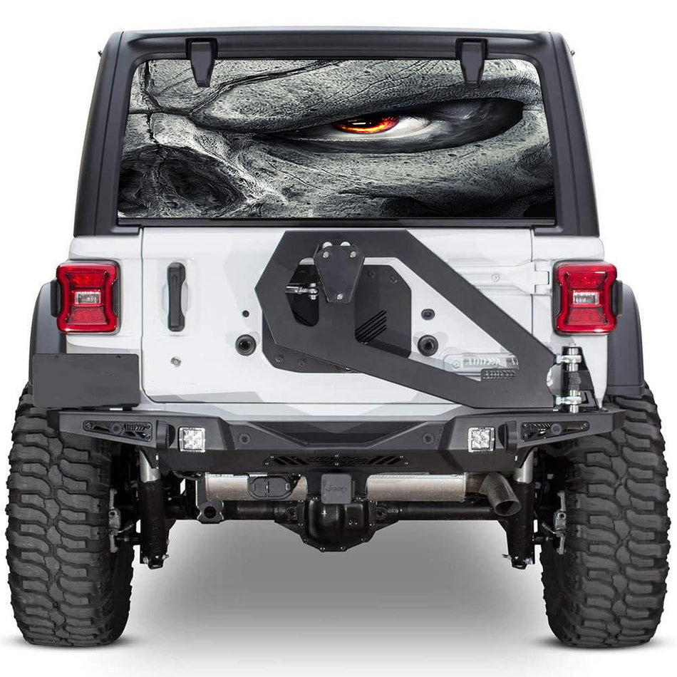 perforated window decals for Jeep