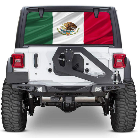 perforated window decals for Jeep