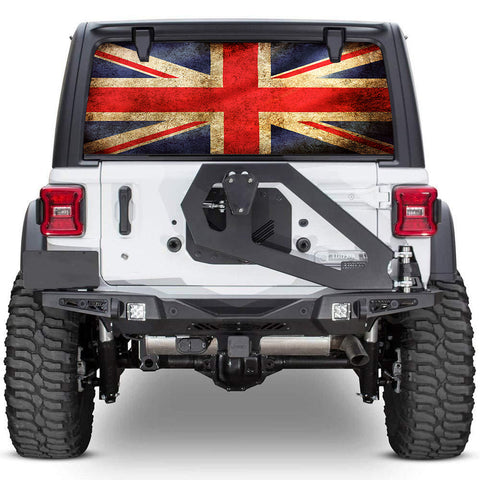 perforated window decals for Jeep