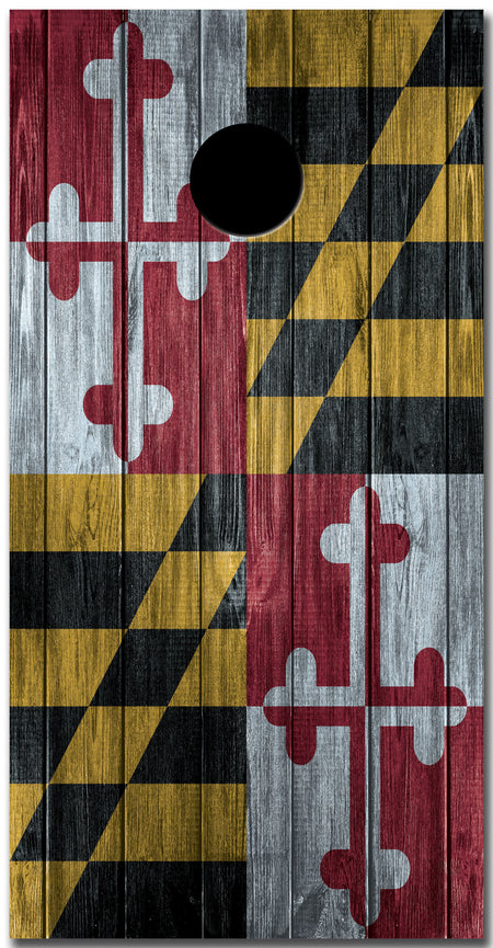 Maryland Custom Cornhole Vinyl Wrap