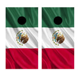 Mexico Mexican Flag Custom Vinyl Cornhole Wrap
