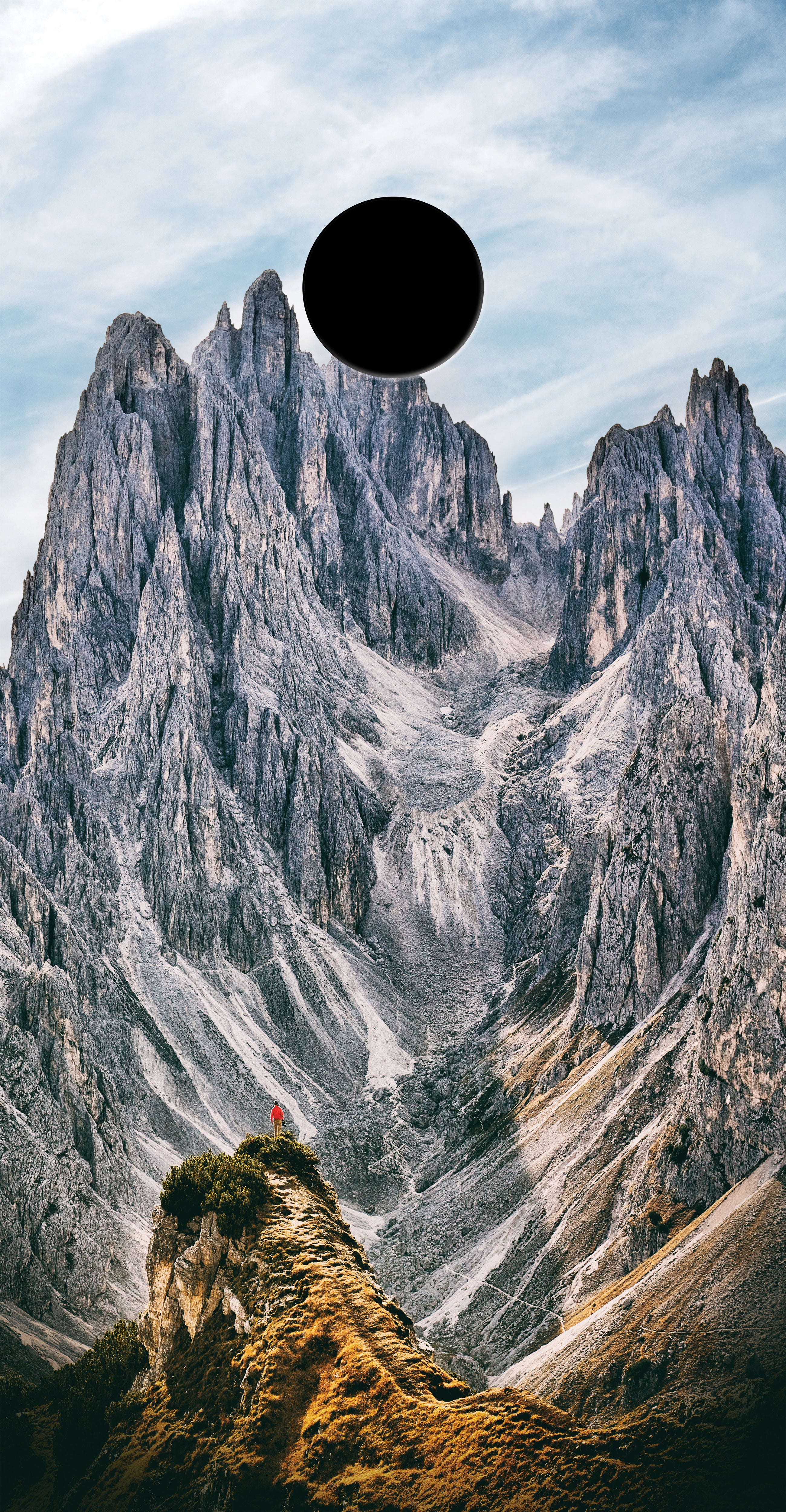 Mountain Scene Custom Cornhole Vinyl Wrap