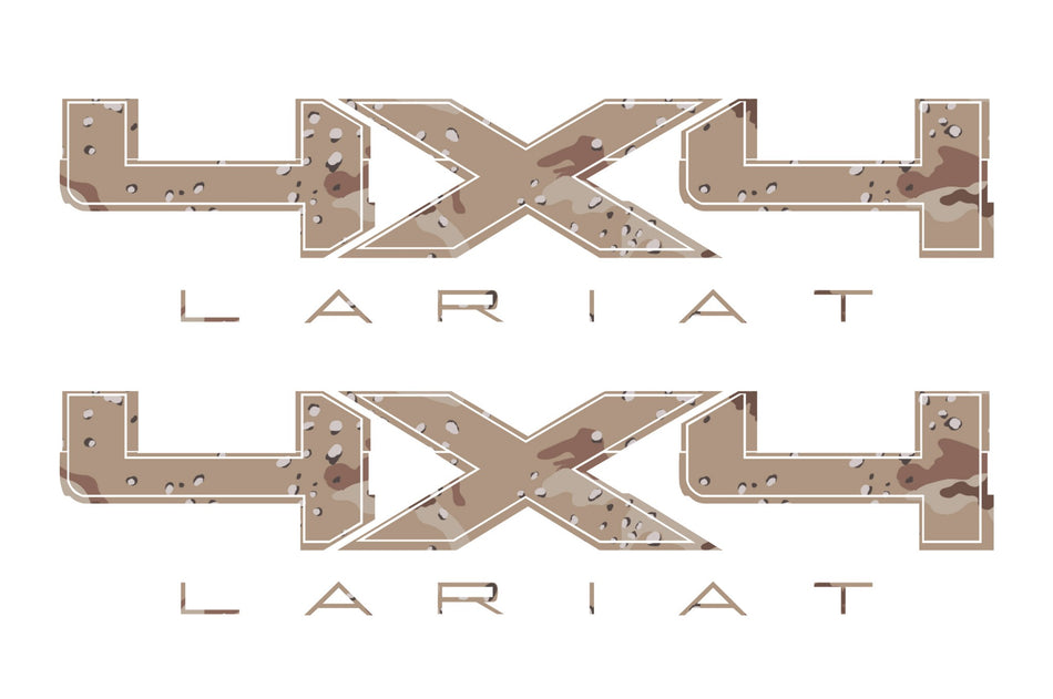 4X4 LARIAT Bedside Desert Decal Fits Ford Truck 2008-2017 F150-250 SUPER DUTY