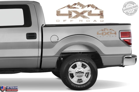 4X4 OFFROAD MOUNTAIN Bedside Desert Decal Fit Ford 2008-2017 F150-250 SUPER DUTY
