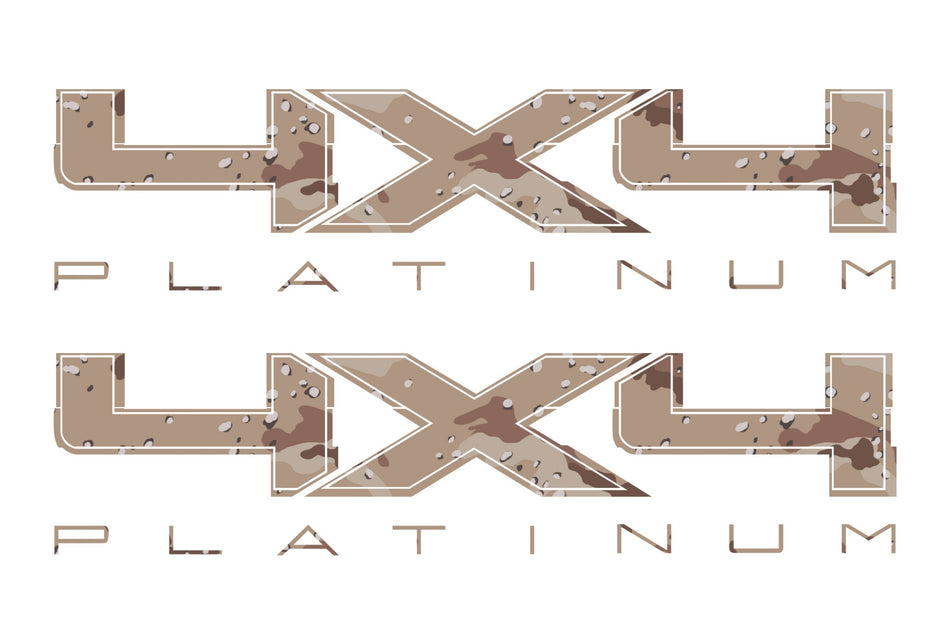 4X4 PLATINUM Bedside Desert Decal Fits Ford Truck 2008-2017 F150-250 SUPER DUTY