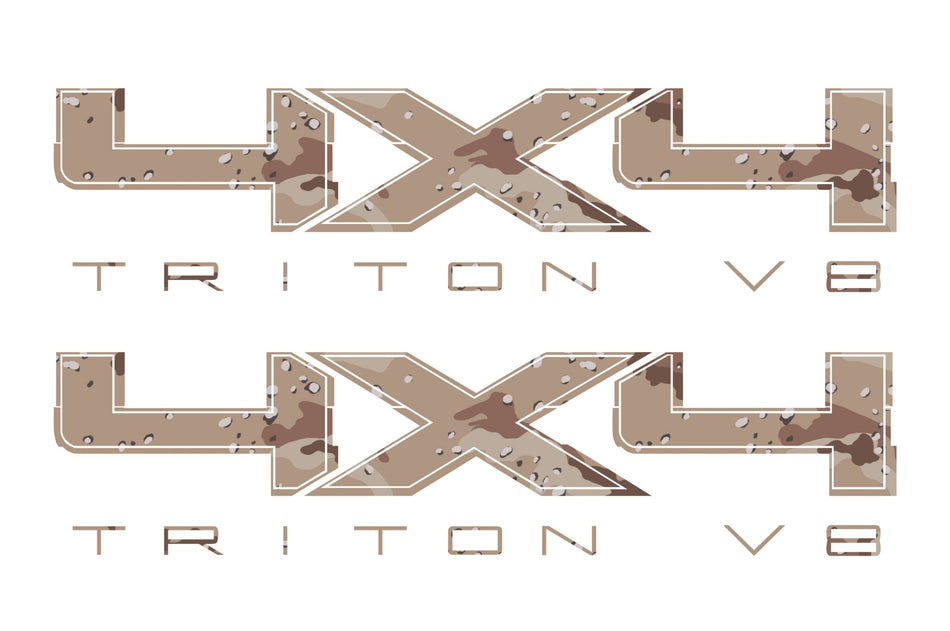 4X4 TRITON V8 Bedside Desert Decal Fit Ford Truck 2008-2017 F150-250 SUPER DUTY