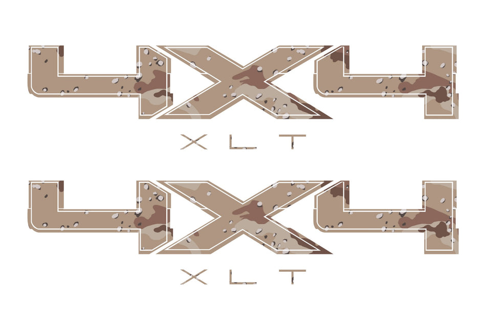 4X4 XLT Bedside Desert Camo Decal Fit Ford Trucks 2008-2017 F150-250 SUPER DUTY