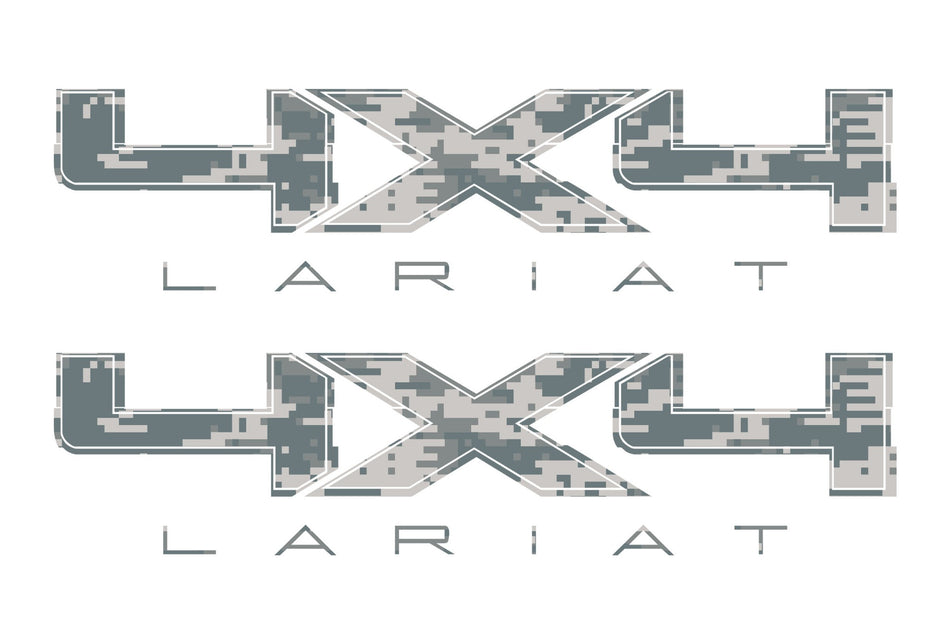 4X4 LARIAT Bedside Digi Camo Decal Fit Ford Trucks 2008-2017 F150-250 SUPER DUTY