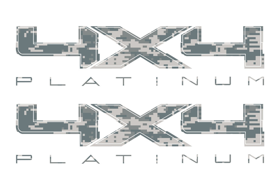 4X4 PLATINUM Bedside Digi camo Decal Fits Ford Trucks 2008-2017 F150-250 SUPER DUTY