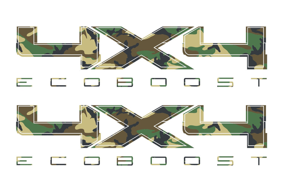 4X4 ECOBOOST Bedside Forest Decal Fits Ford Trucks 2008-2017 F150-250 SUPER DUTY