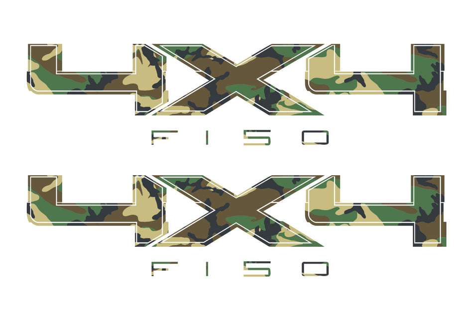 4X4 F150 Bedside Forest Camo Decal Fit Ford Trucks 2008-2017 F150-250 SUPER DUTY