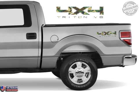 4X4 TRITON V8 Bedside Forest Decal Fit Ford Trucks 2008-2017 F150-250 SUPER DUTY