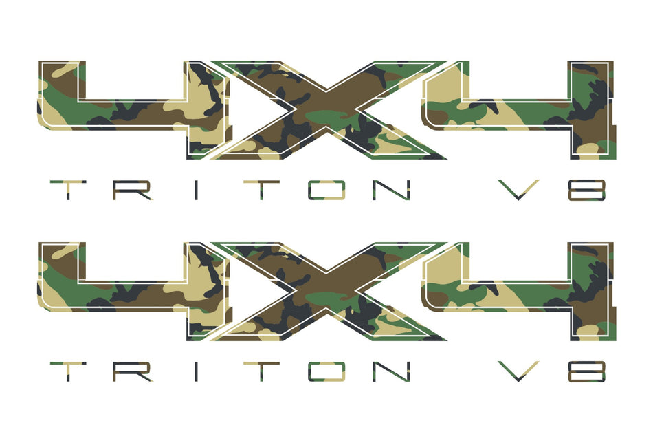 4X4 TRITON V8 Bedside Forest Decal Fit Ford Trucks 2008-2017 F150-250 SUPER DUTY