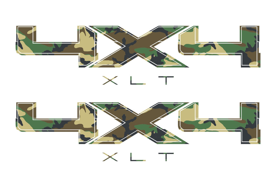 4X4 XLT Bedside Forest Camo Decal Fits Ford Trucks 2008-2017 F150-250 SUPER DUTY