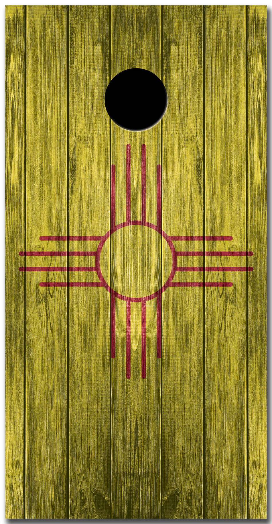 2x New Mexico Flag Distressed Wood Cornhole Board Bag Toss Vinyl Wrap Set- Universal Fit Oracal 3M