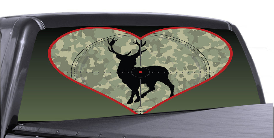 Hunting Window Graphics Red - Premium Vinyl Graphics – ROE Graphics and Apparel