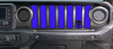 2 Color Punisher Dash grill decal Fits: 2018 & up Jeep Wrangler JL JT Sahara Altitude 0464