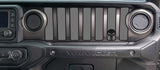 2 Color Punisher Dash grill decal Fits: 2018 & up Jeep Wrangler JL JT Sahara Altitude 0464