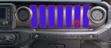 2 Color Punisher Dash grill decal Fits: 2018 & up Jeep Wrangler JL JT Sahara Altitude 0464