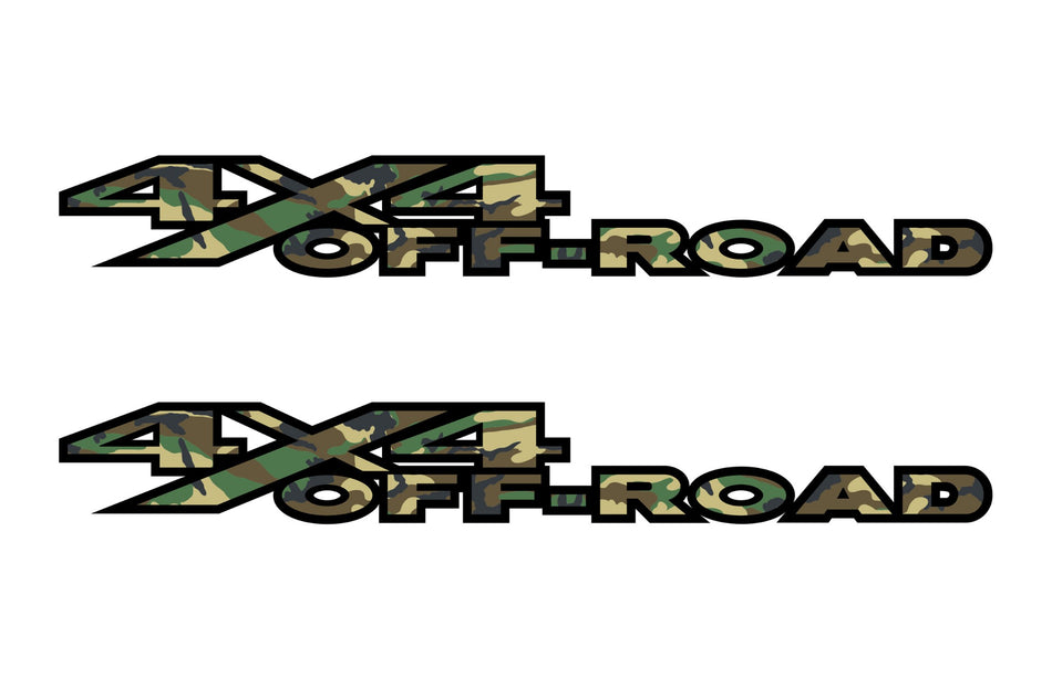 4x4 Off Road Forest Camo Bedside Decals Fits Dodge Ram 2010-17 1500 2500 3500