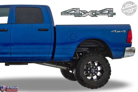 4x4 Digi Camo Bedside Decals Fits Dodge Ram 2010-13 1500 2500 3500 Power Wagon