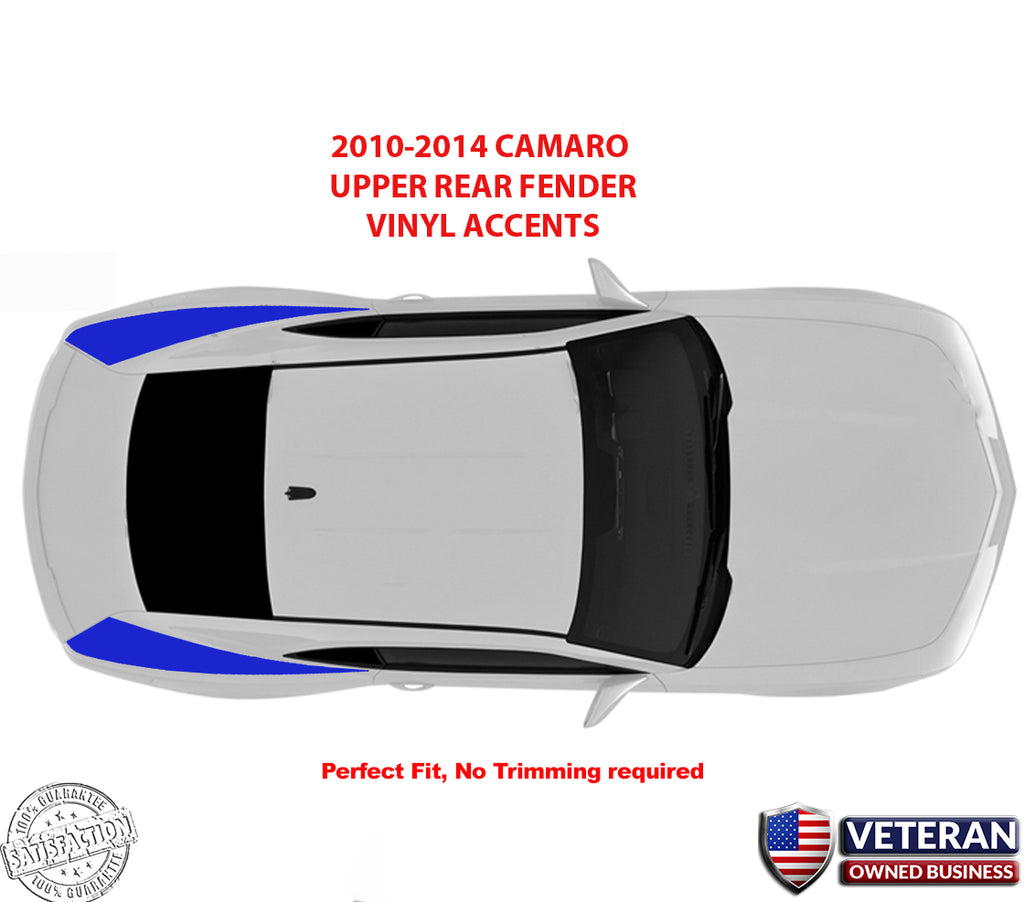 2010-2015 Camaro Quarter Window Decal Pair Of Carbon Fiber